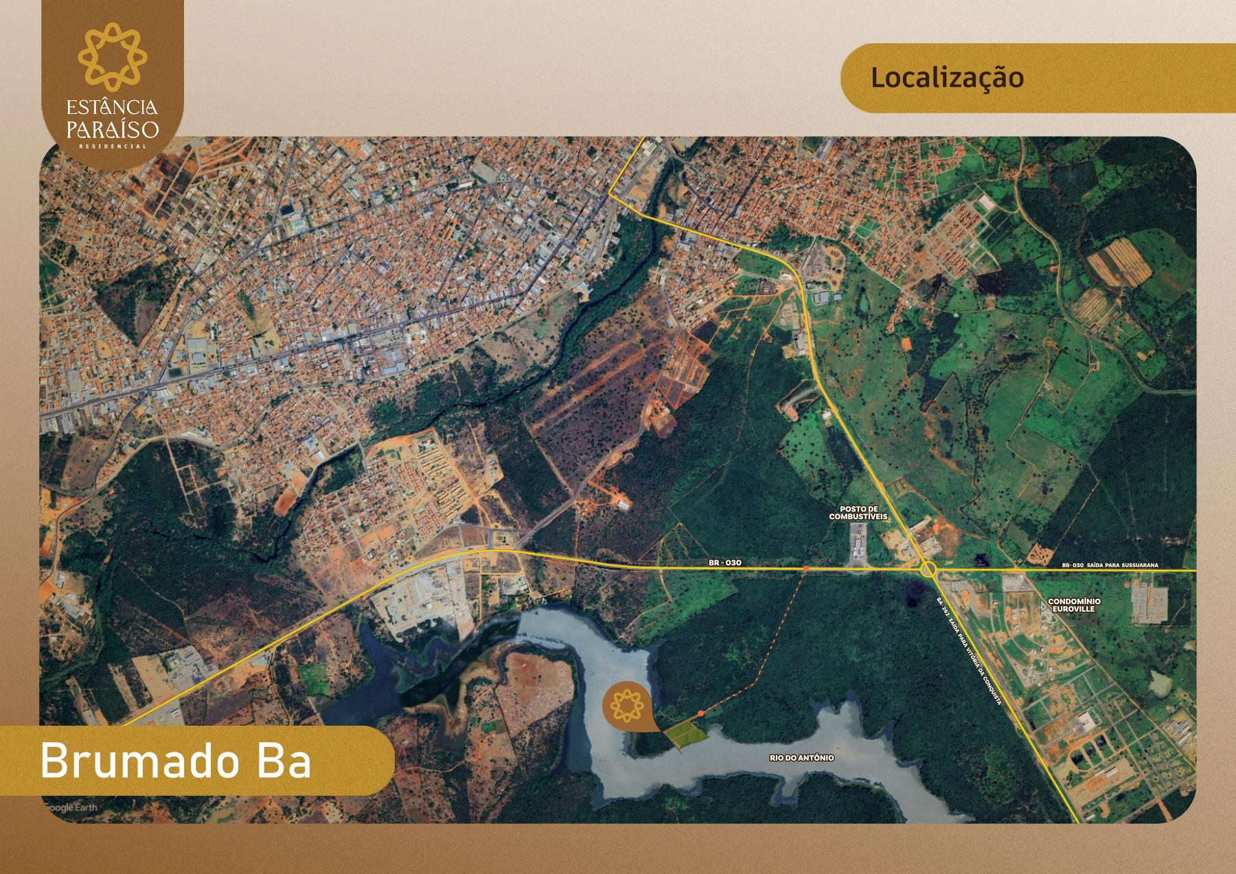 Localização em Brumado, página 13 do PDF Estância Paraíso